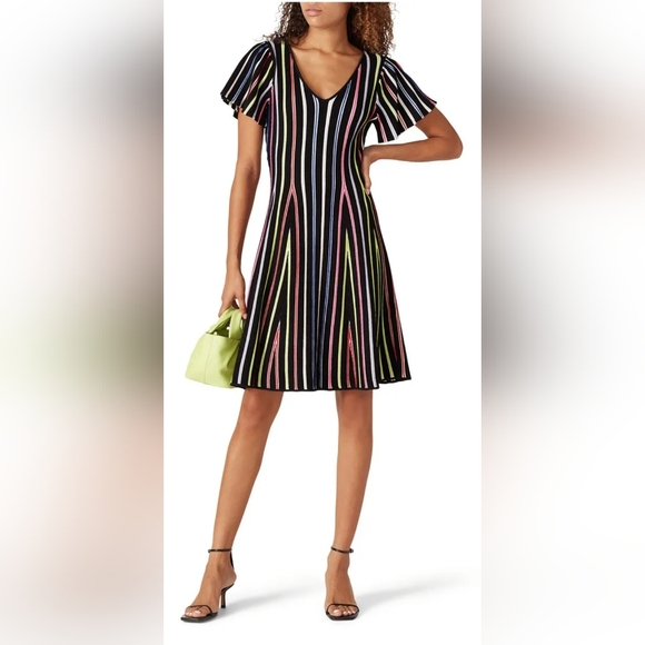 Milly Rainbow Knit Dress - Picture 1 of 6